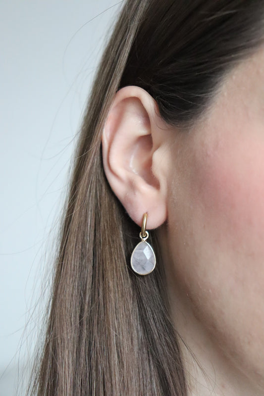 Ohrringe - rosé drop
