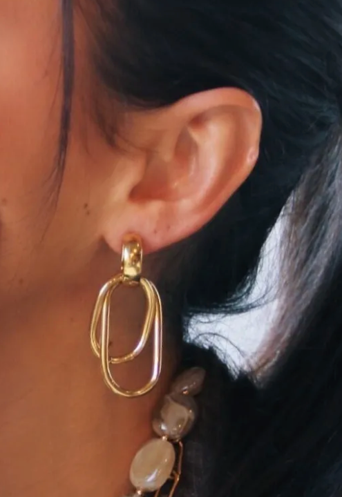 Ohrringe - golden loop