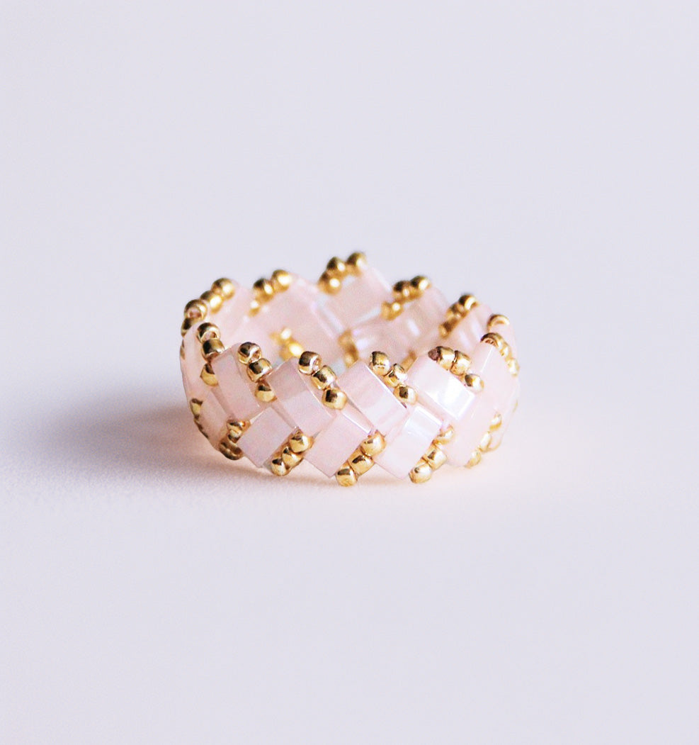 Ring - blush wave gold