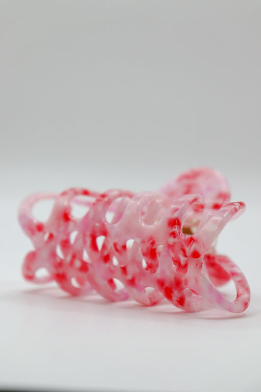 Haarklammer - pink bloom