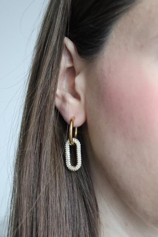 Ohrringe - sparkle hoops