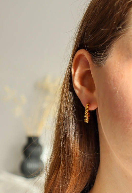 Ohrringe - Golden Twist