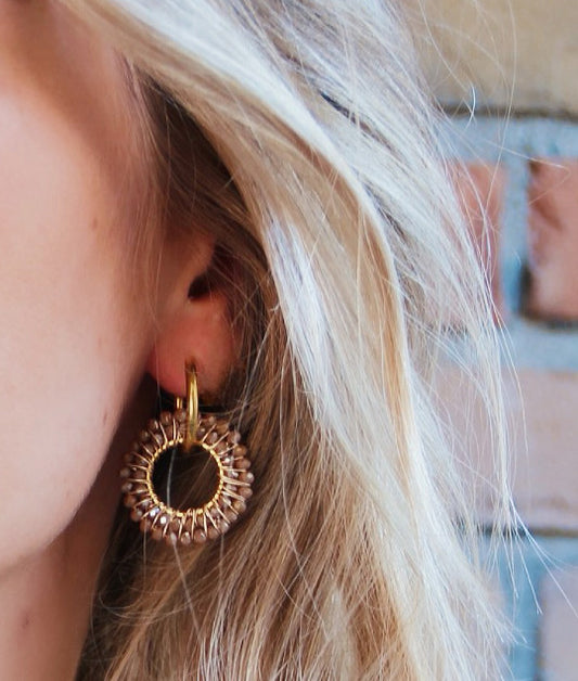 Ohrringe - Mokka Glow Hoops