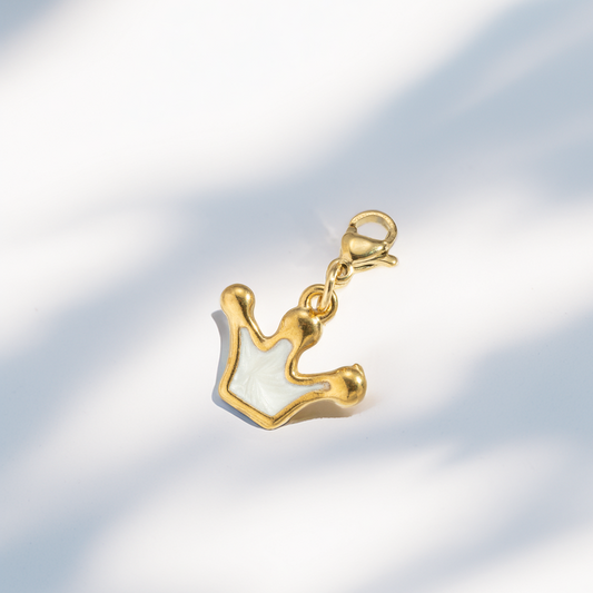 Charm - Krone weiß