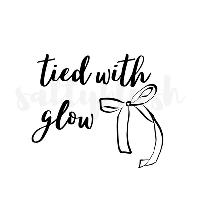 Kosmetiktasche - tied with glow