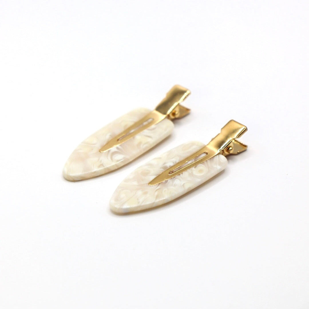 Hair Clips - Ivory Pearl