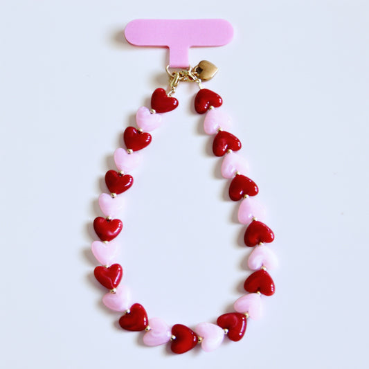 Phone Charm - pink heart