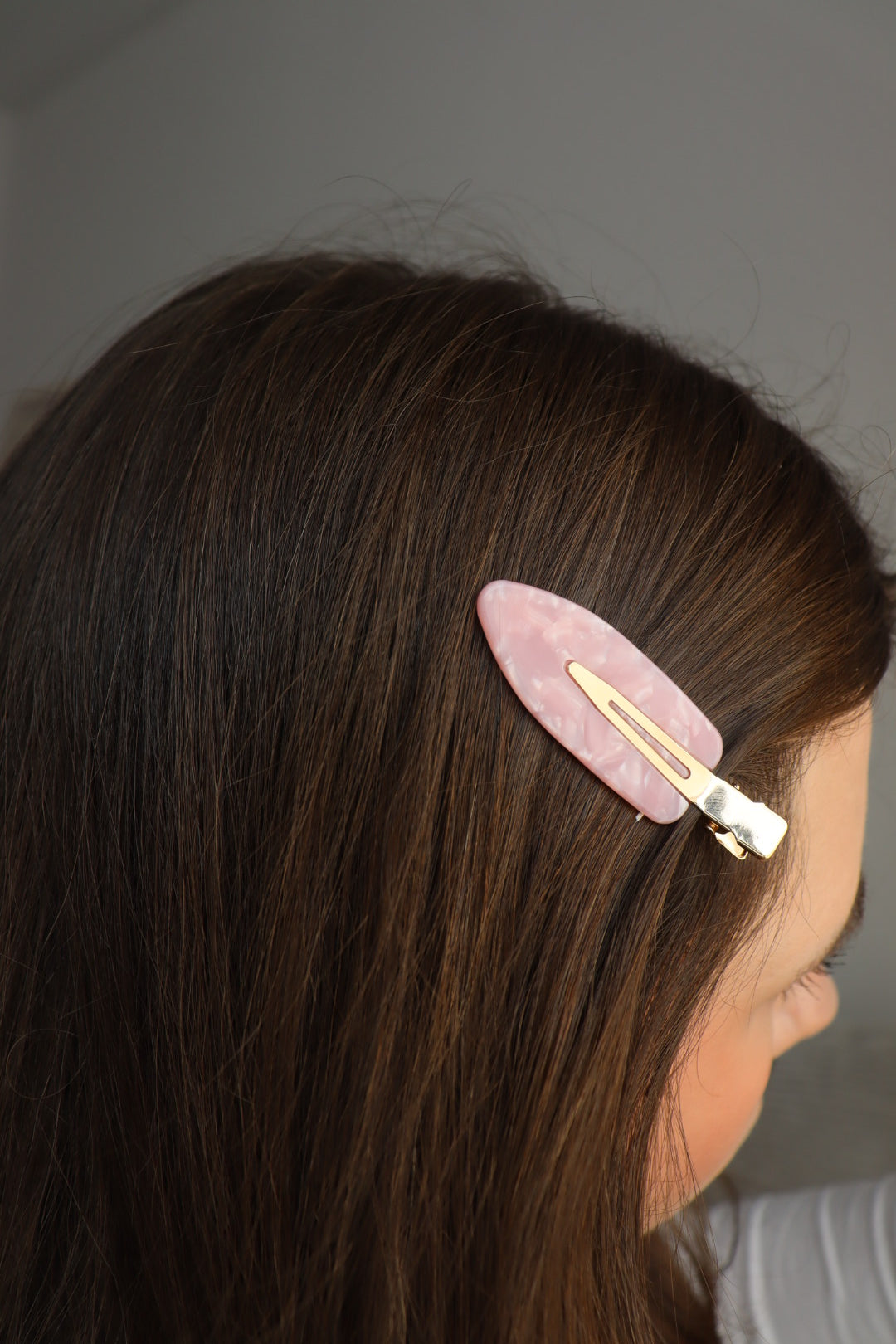 Hair clips - Rosé Marble