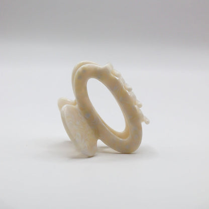 Haarklammer - ivory pearl