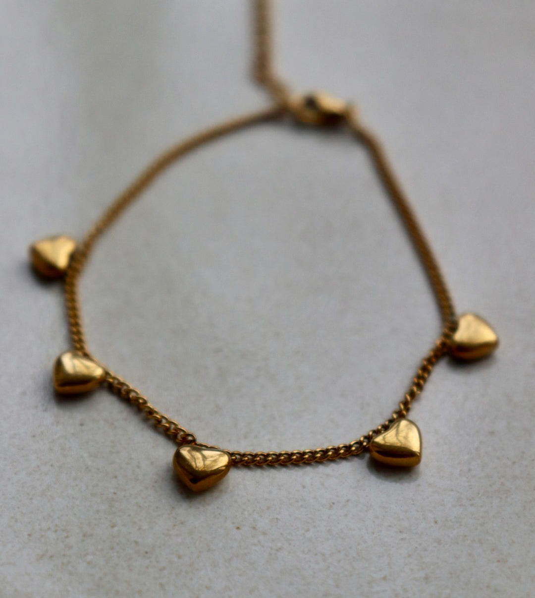 Armband - golden hearts