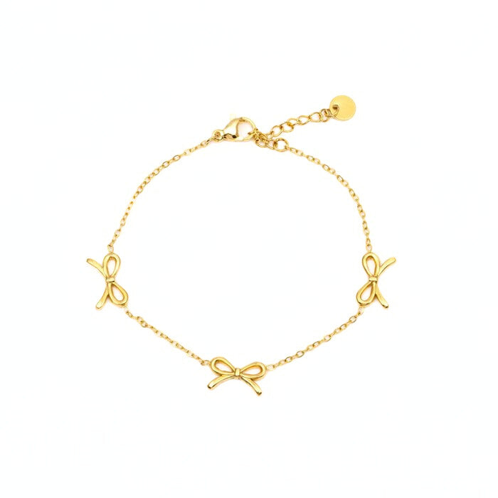Armband - Golden bow
