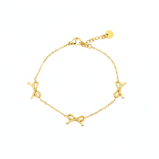 Armband - Golden bow