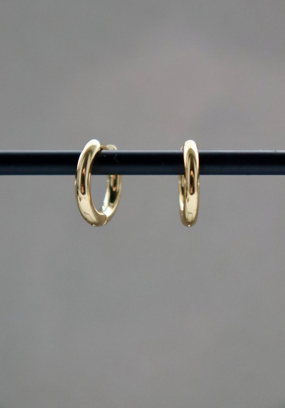 Ohrringe - golden hoop