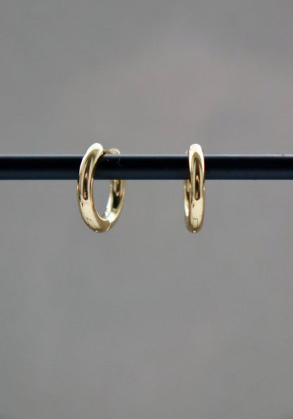 Ohrringe - golden hoop