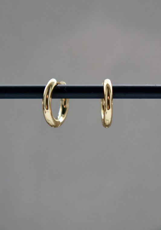 Ohrringe - golden hoop