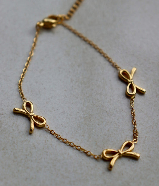 Armband - Golden bow