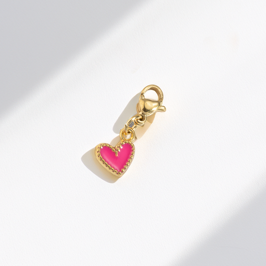 Charm - Herz pink
