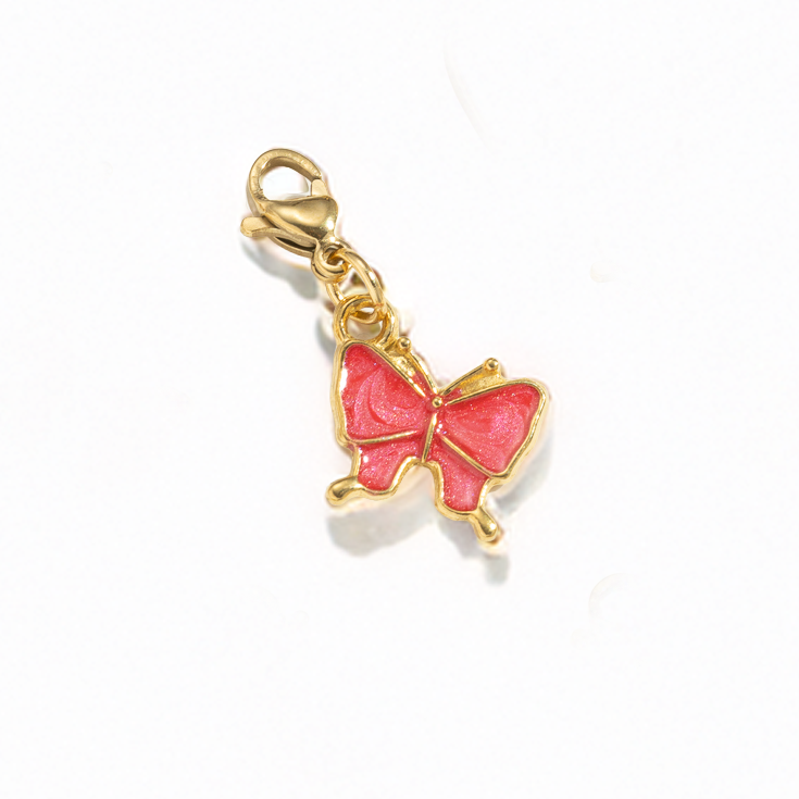 Charm - Schmetterling rot
