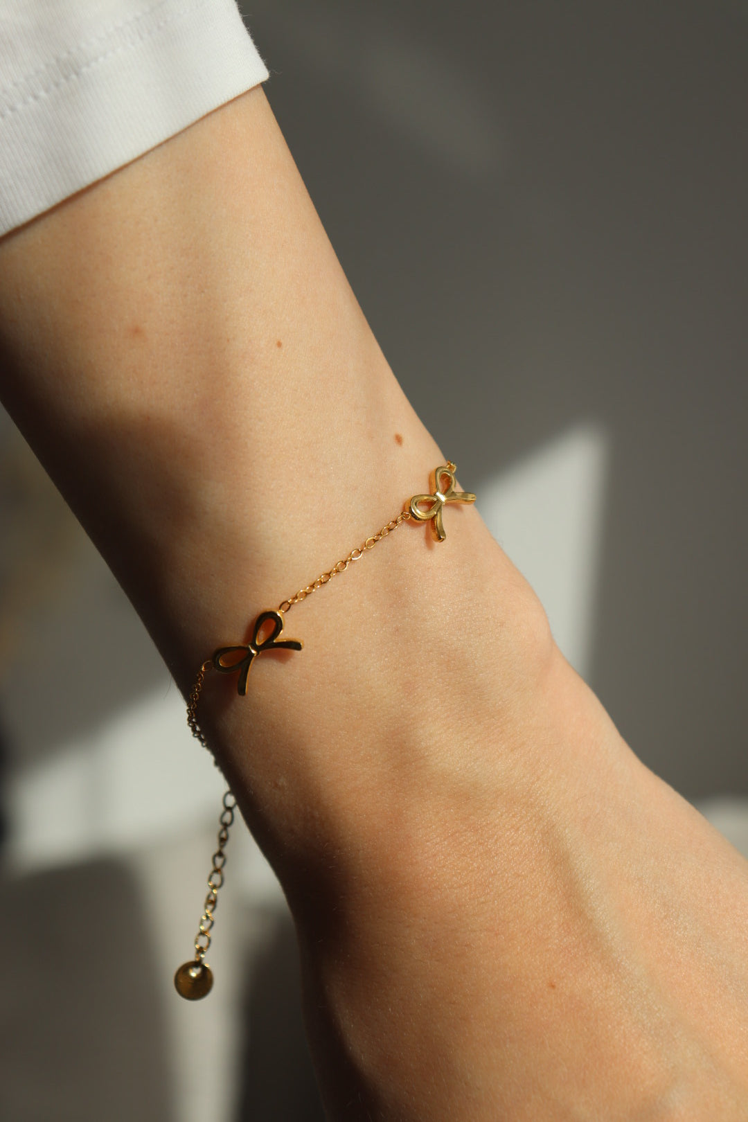 Armband - Golden bow