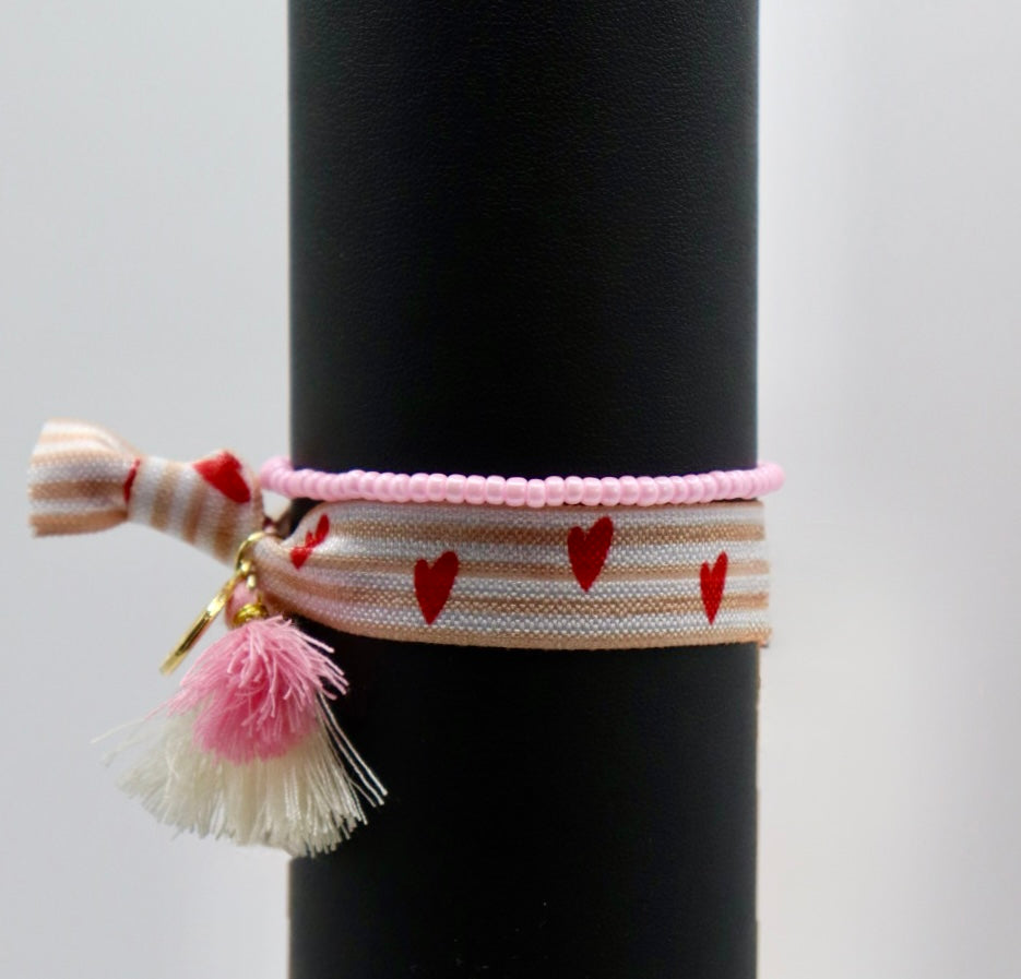 Elastische Armbänder - sweet hearts